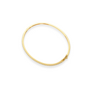 14K Solid Gold 1 Row Diamond Bangle