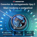 Fone de ouvido Supremo - Monster Airmars XKT10 (10% de desconto primeira compra + 5% de desconto no Pix +  Frete grátis)