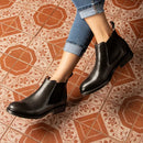 BOTINA FEMININA FRíSIA LATEGO PRETA